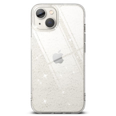 Λεπτή θήκη πηκτώματος για το iPhone 14 συν 6.7 "Air Glitter Clear
