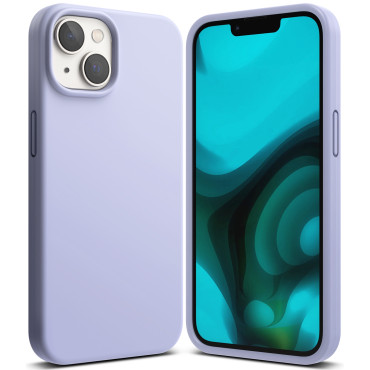 Flexibelt silikonväska till iPhone 14 plus 6,7 '' Silicone Lavendel