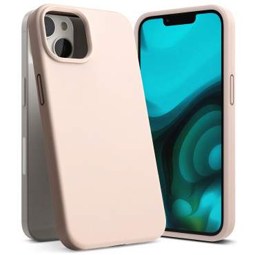 Flexibelt silikonväska till iPhone 14 plus 6,7 '' Silicone Rosa sand