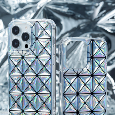 Prípad na iPhone 14 Pro chrbtové puzdro späť Miya Series Laser Color