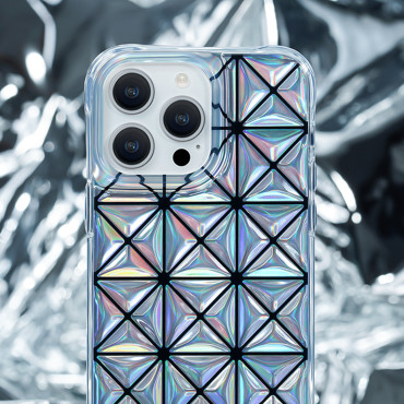 Prípad na iPhone 14 Pro chrbtové puzdro späť Miya Series Laser Color