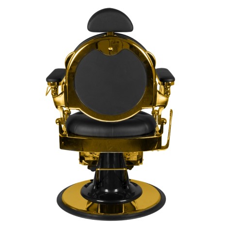 Καρέκλα Κομμωτηρίου Gabbiano Giulio Χρυσό Μαύρο — προβολή από πίσω