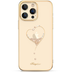 Case voor iPhone 14 Plus ingericht met Crystals Wish Series Złote