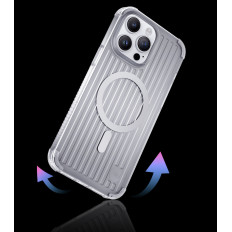 Mágneses iPhone 14 Plus Magsafe Pqy Go Out Series Black