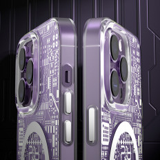 Magnetinis iPhone 14 Pro Magsafe PQy Geek serijos auksas