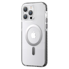 Magnetisk iPhone 14 Magsafe Pqy Ice Crystal Series Grå