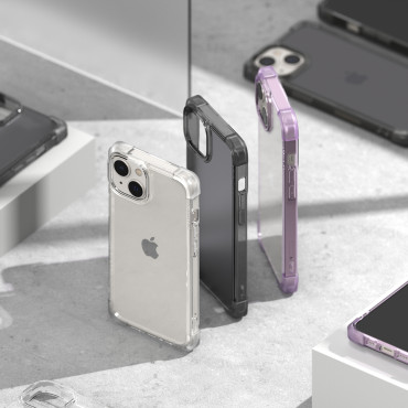 Ανθεκτική και ανθεκτική περίπτωση για το iPhone 14 συν το Gray Bumper Fusion