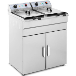 Double chamber fryer with...