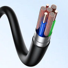 Cable de ángulo USB-C de cable con soporte de gafas VR Oculus Quest 2 60W 5M negro