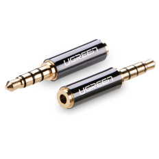 Audio Jack Adapter 3.5mm Mand til Jack 2.5mm Kvindelig sort
