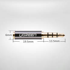 Audio Jack Adapter 3.5mm Man till Jack 2.5mm Kvinnlig svart