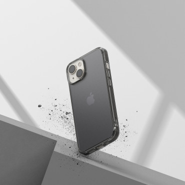 Beschermhoes voor iPhone 14 Plus met Gel Fusion Matte Gray Frame