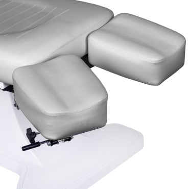 Fauteuil podologie hydraulique 112 gris — gros plan assise