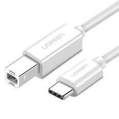 Kaapeli-kaapeli USB-C-tulostimeen - USB-B 480MB / s 1m valkoinen