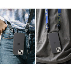 Caso protetor para iPhone 14 plus com moldura cinza fusão de gel