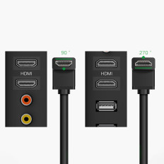 Kábel káblov HDMI 4K s 2M uhlovým zástrčkou