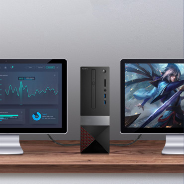 Kabeļu HDMI kabelis 2.1 8K 60Hz 1.5m kokvilnas pīt melnā krāsā