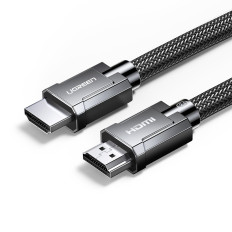 Kabel HDMI-kabel 2,1 8K 60Hz 48GB / s 3m flexibel i grå flotta