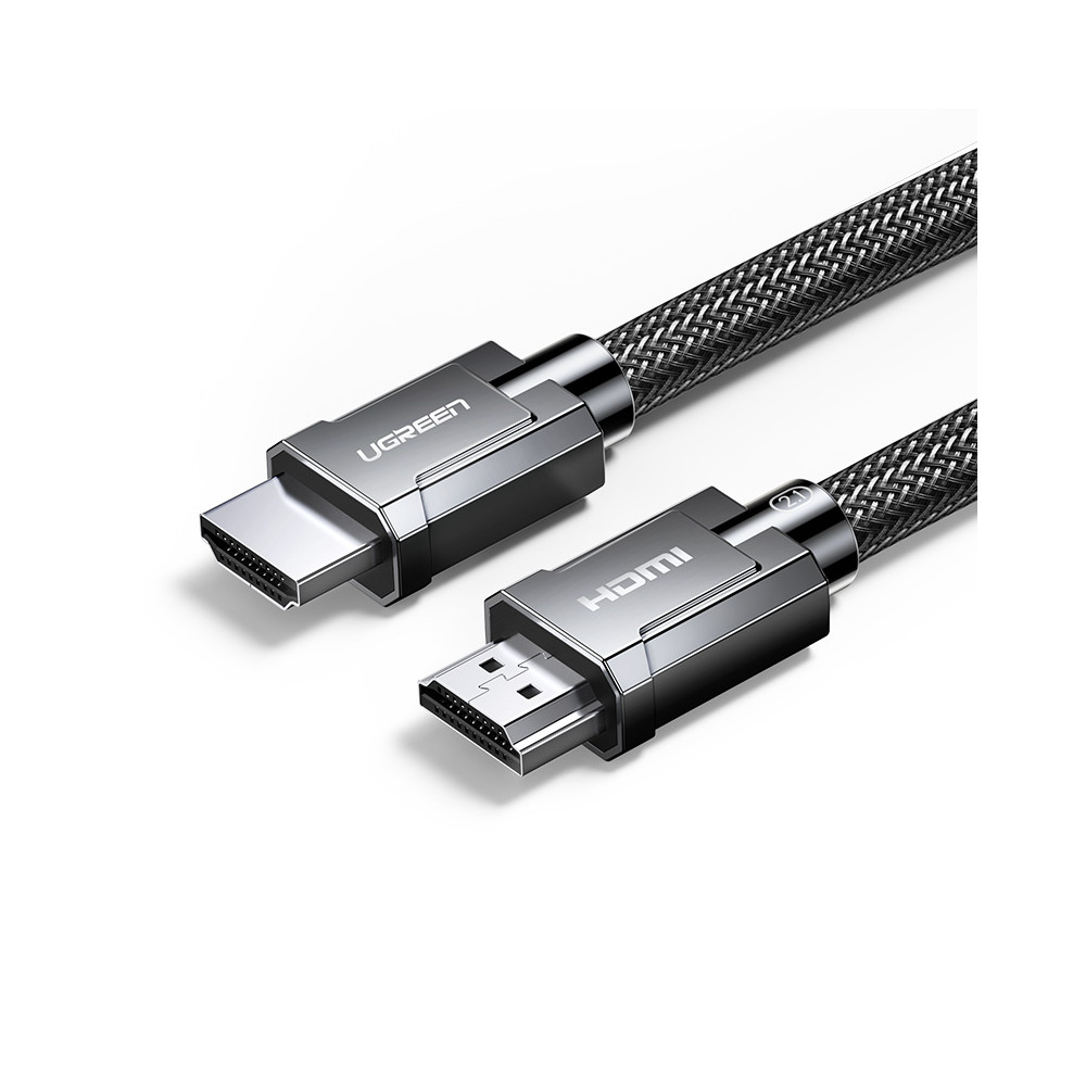 Kabel HDMI-kabel 2,1 8K 60Hz 48GB / s 3m flexibel i grå flotta
