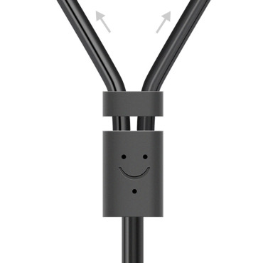 Kabel Ljudkabel 3,5 mm Mini Jack - 2x RCA 1.5m svart