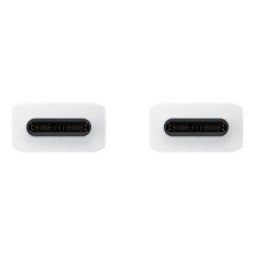 Καλώδιο καλωδίου USB-C - USB-C 5A 480MB / s 1.8m Λευκό