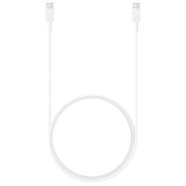Kábel USB-C - USB-C 3A 480 MB / S 1.8m Biela