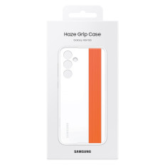 Case Cover met riem Samsung Galaxy A54 5G Haze Grip Case White