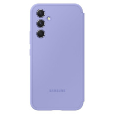 Capa de caso com carteira de janela da aba Galaxy A54 5G Smart View Wallet azul