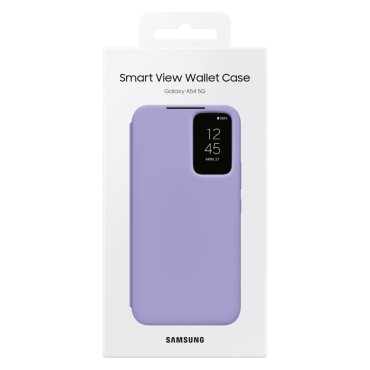 Fallkåpa med flikfönster Plånbok Galaxy A54 5G Smart View Blue Wallet