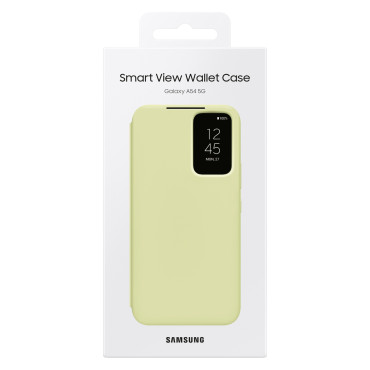 Juhtumi kate Flap Windowsi rahakott Galaxy A54 5G Smart View Lime rahakott