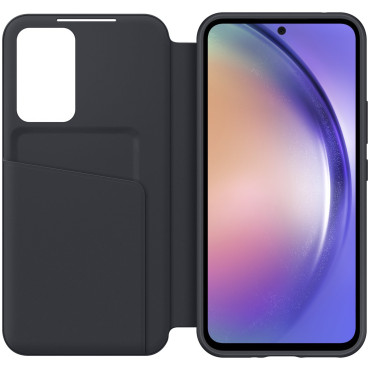 Case Cover ar atloku logu maku Galaxy A54 5G Smart View Black