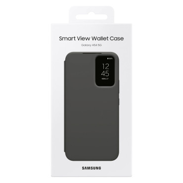Case Cover ar atloku logu maku Galaxy A54 5G Smart View Black