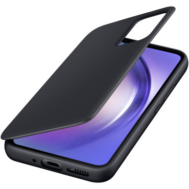 Case Cover ar atloku logu maku Galaxy A54 5G Smart View Black