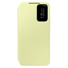 Capa de caso com carteira de janela da aleta Galaxy A34 5G Smart View Carteira de limão