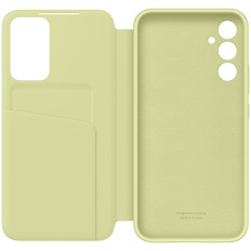 Fallkåpa med flapfönster Plånbok Galaxy A34 5G Smart View Lime Wallet