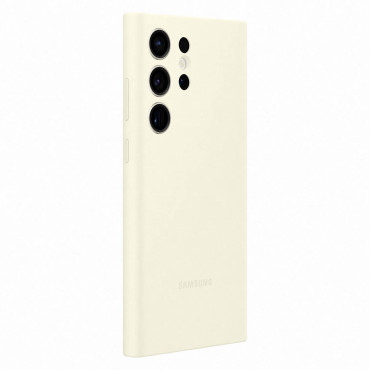 Silikona korpuss Samsung Galaxy S23 Ultra Silikona vāks kokvilna