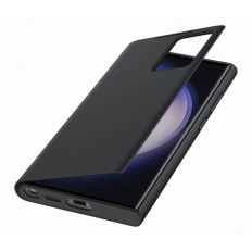 Galaxy S23 Ultra Case Cover med Flap og Smart View Wallet Case Black