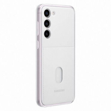 Fallskydd med avtagbara plattor Samsung Galaxy S23 + Frame Cover White