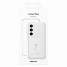 Pokrov pohištva z odstranljivimi plameni SAMSUNG GALAXY S23 + Pokrov okvirja White
