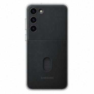 Case Fedél eltávolítható felvételekkel Samsung Galaxy S23 + keretfedél fekete