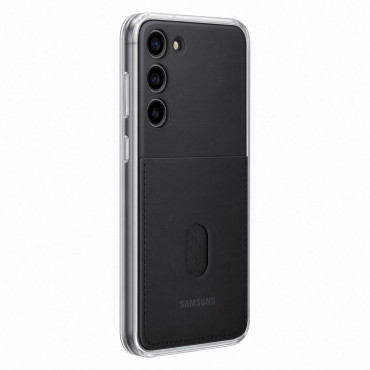 Case Fedél eltávolítható felvételekkel Samsung Galaxy S23 + keretfedél fekete