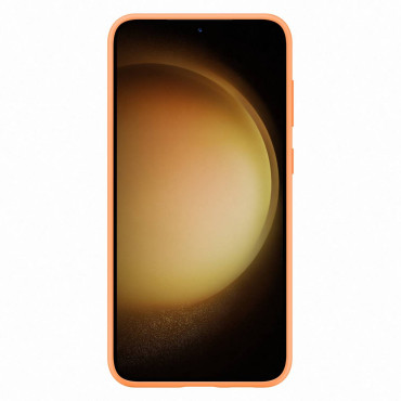 Silikónový prípad Samsung Galaxy S23 + Silikónový kryt oranžovej