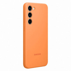 Silikónový prípad Samsung Galaxy S23 + Silikónový kryt oranžovej