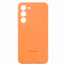 Silikónový prípad Samsung Galaxy S23 + Silikónový kryt oranžovej
