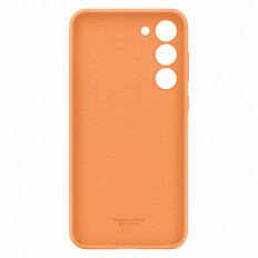 Custodia in silicone Samsung Galaxy S23 + copertura in silicone arancione