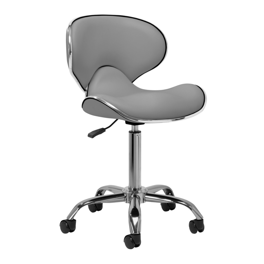 Tabouret cosmétique Gabbiano q-4599 gris — vue latérale