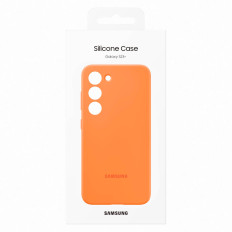 Silikónový prípad Samsung Galaxy S23 + Silikónový kryt oranžovej