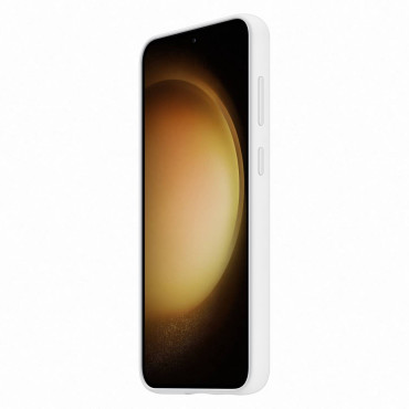 Silikónový kryt krytu ručným popruhom Samsung Galaxy S23 + White