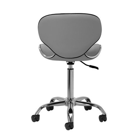 Taburete cosmético Gabbiano q-4599 gris — vista trasera
