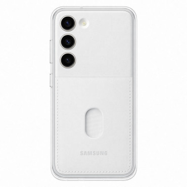 Kryty s odnímateľnými pletámi Samsung Galaxy S23 Rámový kryt bielej